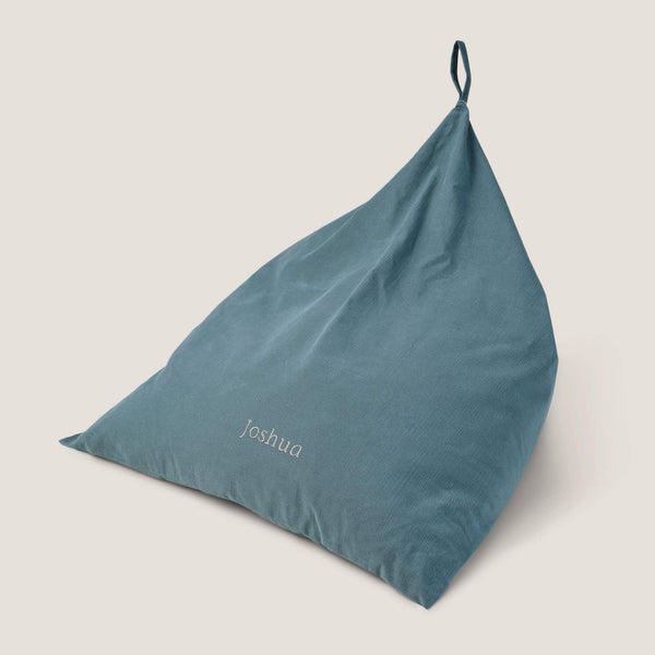 Personalised Washable Plain Bean Bag, Marine