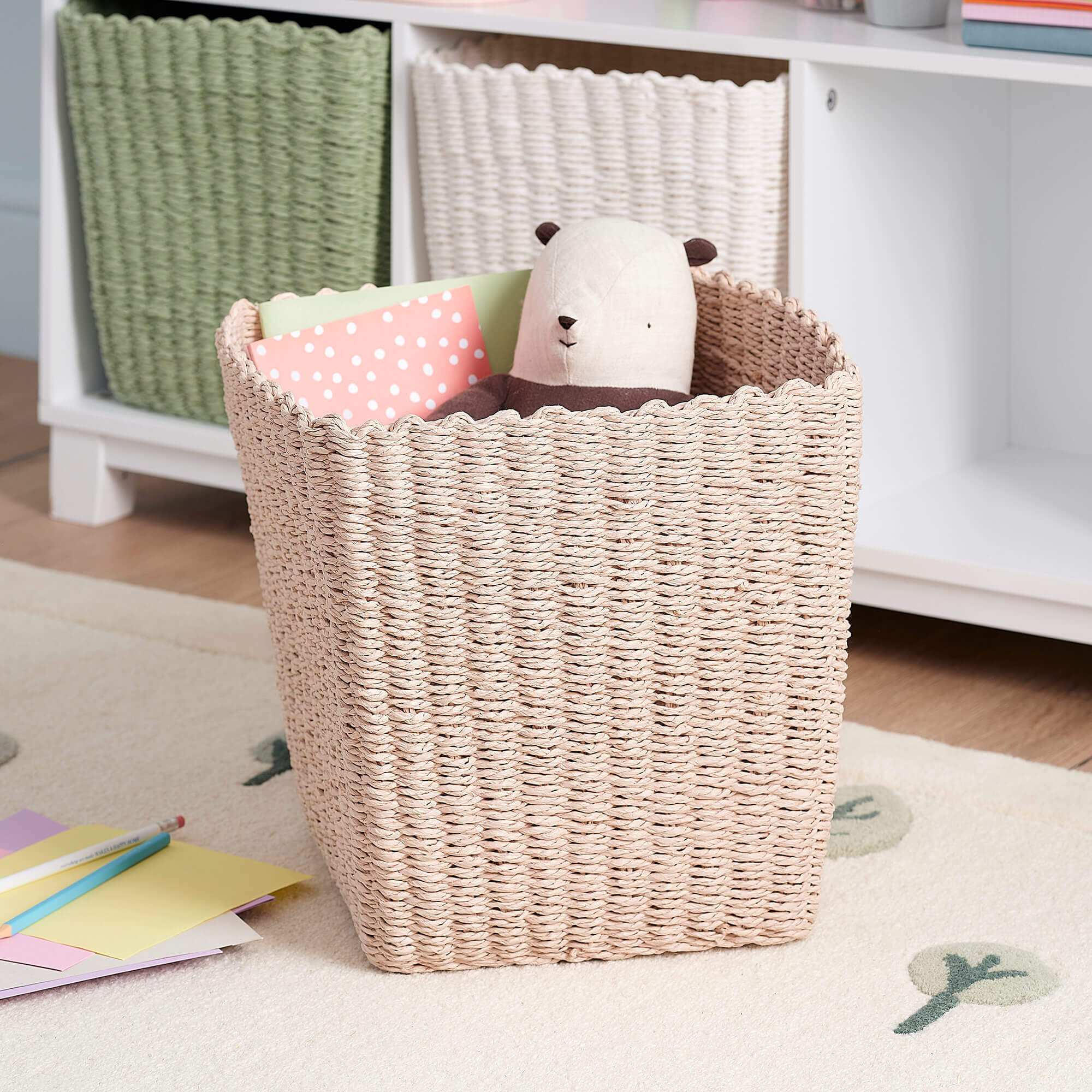 Paper Rope Storage Disney Paper Rope Storage Basket, Pink