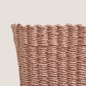 Paper Rope Storage Basket, Pink