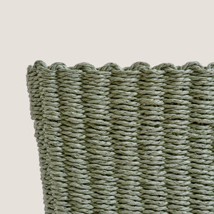 Paper Rope Storage Basket, Green