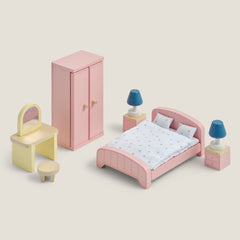 Wooden Doll's House Furniture, Bedroom