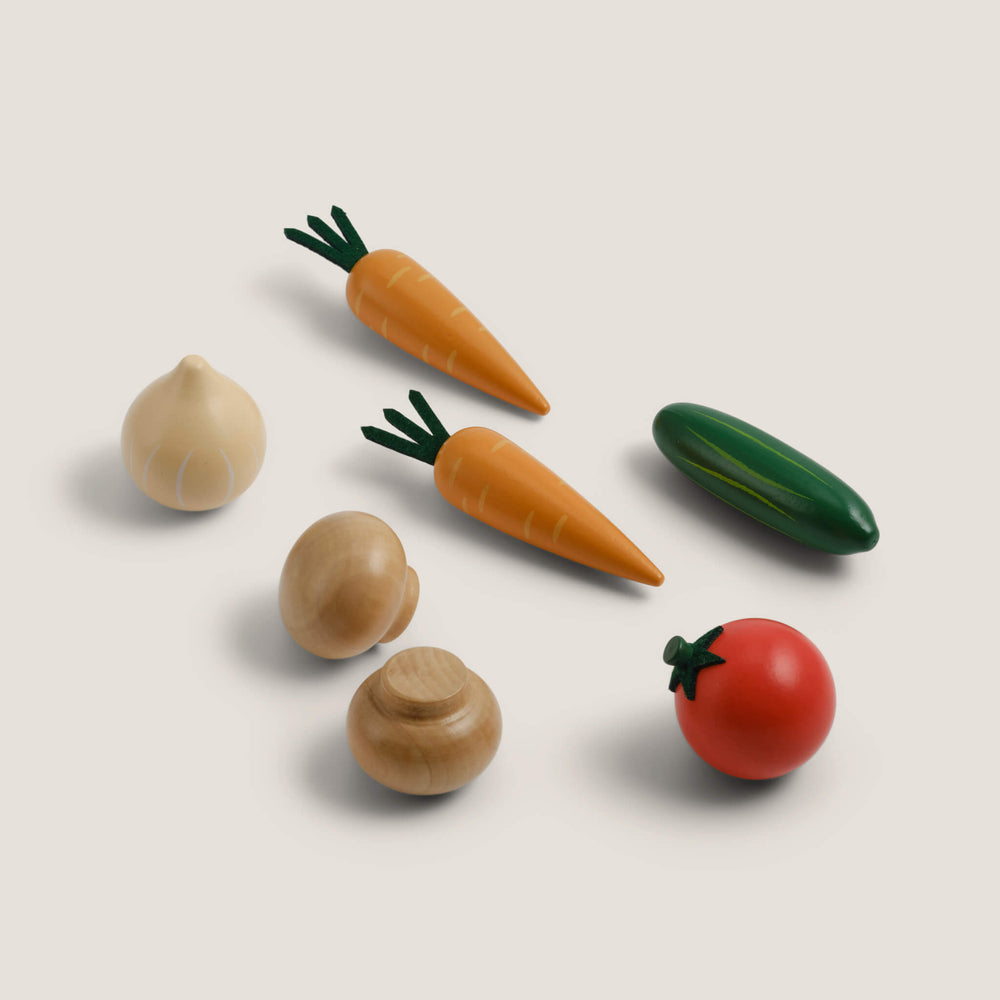 Five-A-Day Wooden Veg Box