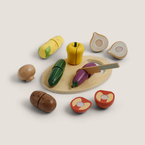 Wooden Toy Cutting Veg Set
