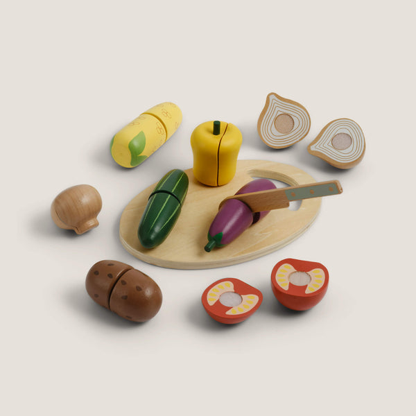 Wooden Toy Cutting Veg Set