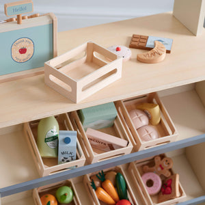 Wooden Toy Crates, Set of 4