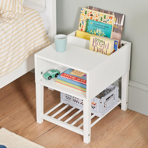 Croft Bedside Table, White