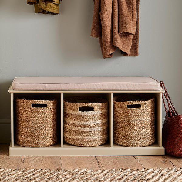 Abbeville Storage Bench, Cashmere