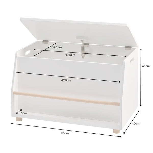Greenaway Toy Box, White