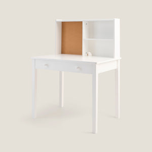 Junior Study Desk & Pinboard, White