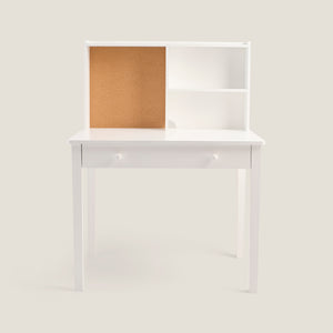 Junior Study Desk & Pinboard, White