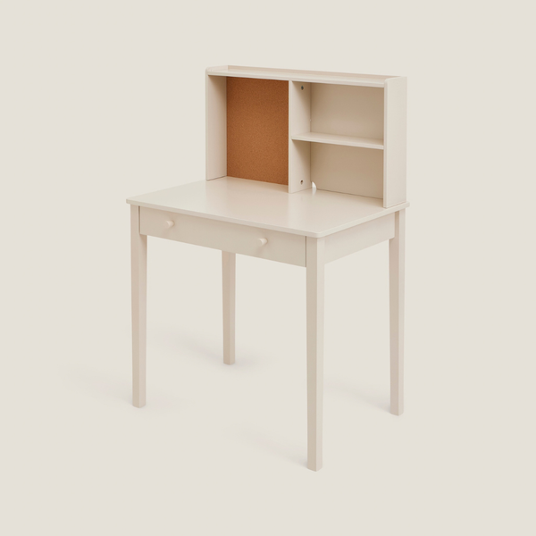 Tall Study Desk & Pinboard, Cashmere