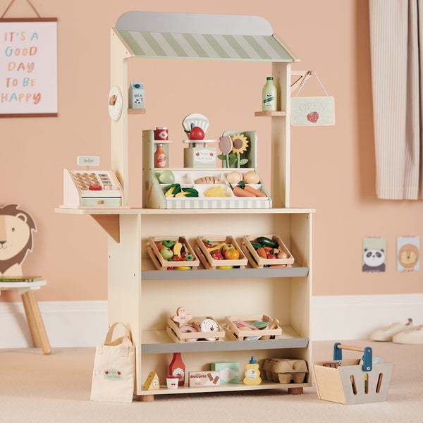 Wooden Play Shop & Market Stall