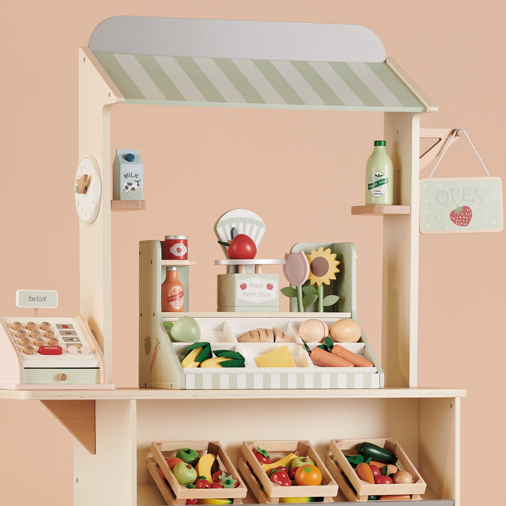 Wooden Play Shop & Market Stall