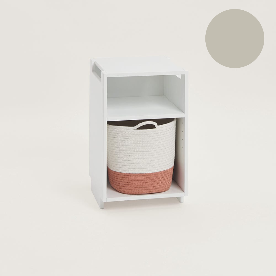 Alba Modular Storage, Narrow Shelf - Pale Grey