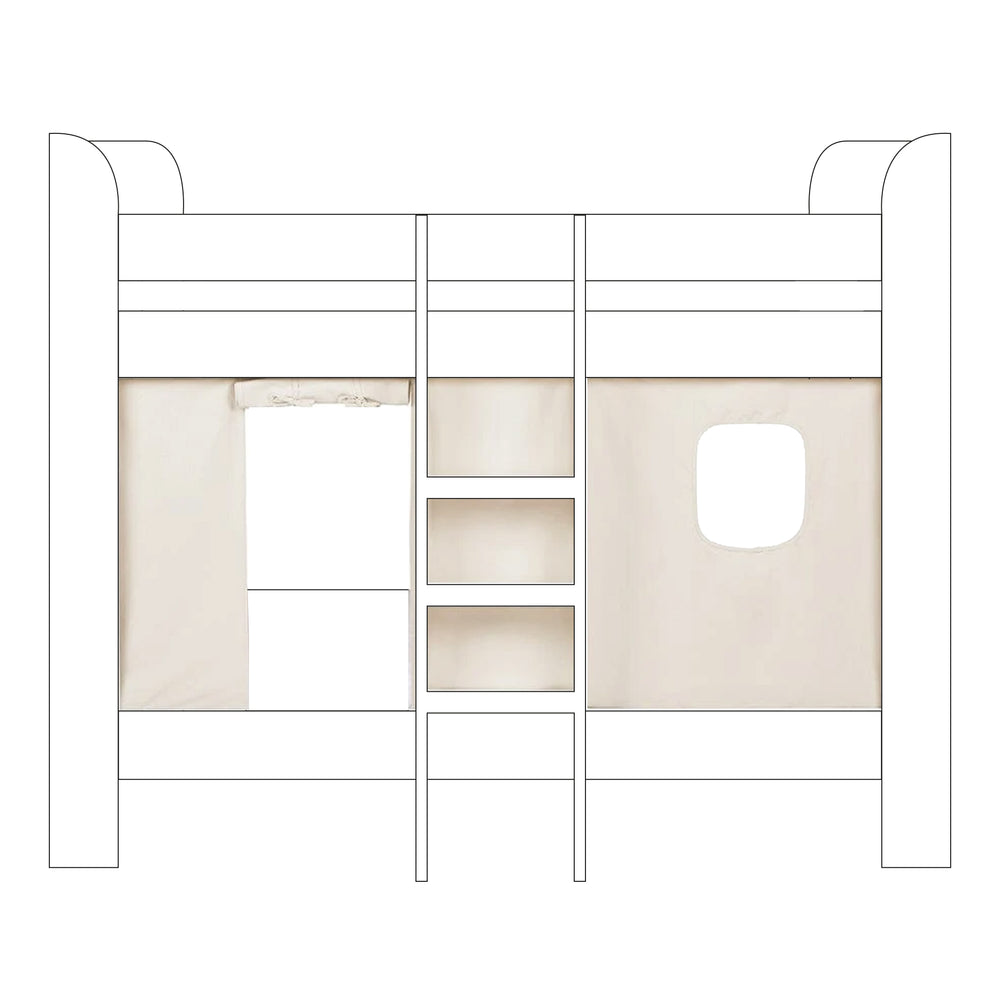 Paddington Bed Curtains, Natural	