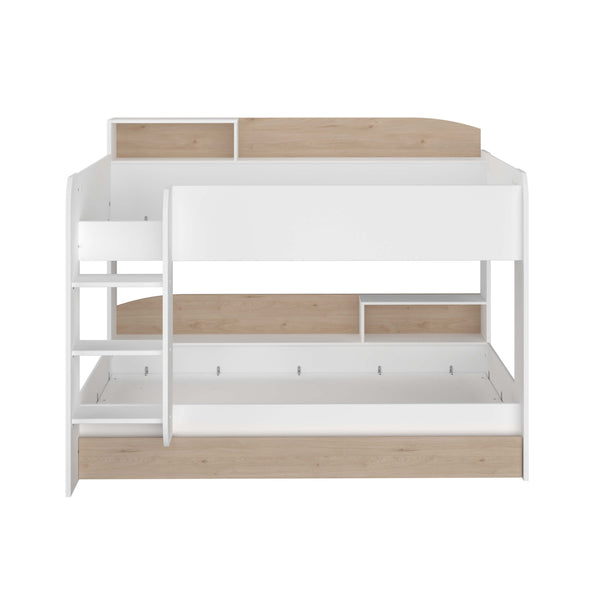 Newton Bunk Bed with Underbed Truckle, White & Oak