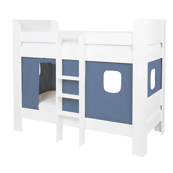Paddington Bunk Bed, Ocean Blue Curtains