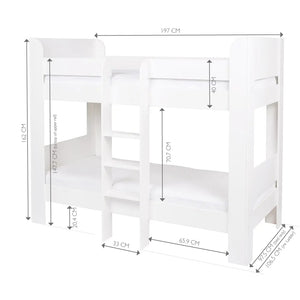 Paddington Bunk Bed, Natural Bed Curtains	