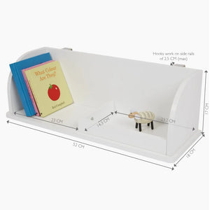 Paddington Clip-on Bedside Table, White	