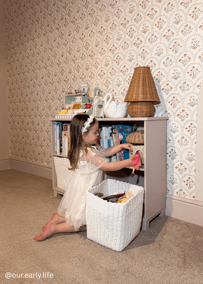 Paper Rope Storage Disney Paper Rope Storage Basket, Ivory