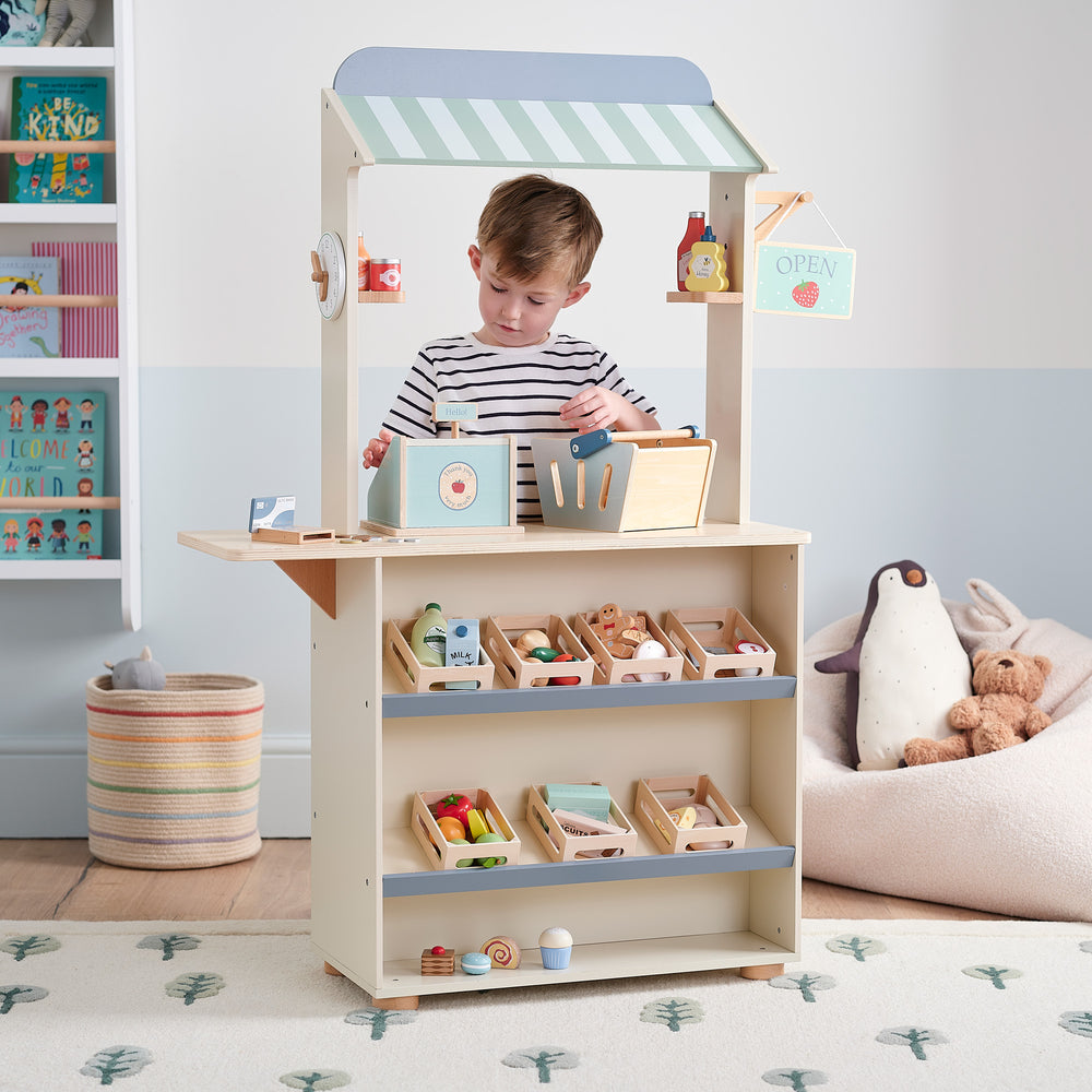 Play Shop with Crates and Till Bundle