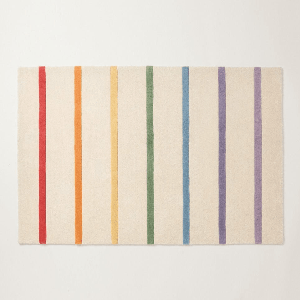 Rainbow Stripe Rug, 180 x 120 (cm)