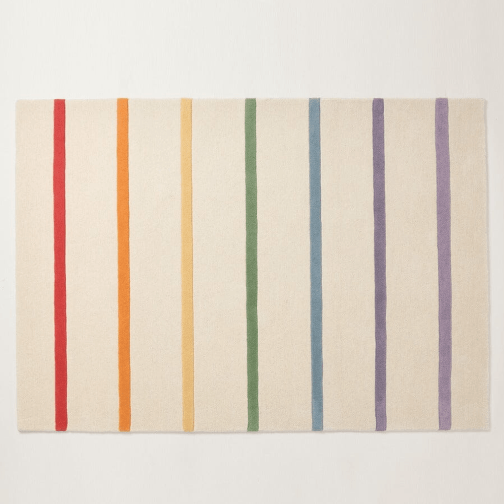 Rainbow Stripe Rug, 200 x 140 (cm)