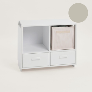 Alba Modular Storage, Regular Double Drawer - Pale Grey