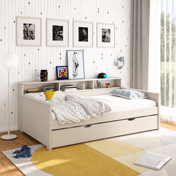 Scout Storage Day Bed with Truckle, Mushroom