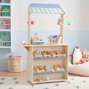 Play Shop Stall & Food Crates Bundle