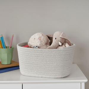 Short Rope Basket, Sage Green