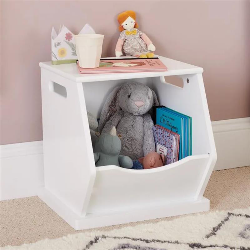 Single Stacking Storage Trunk, White