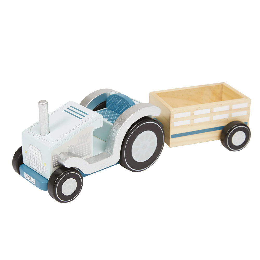 Wooden Tractor Toy Farmers Set