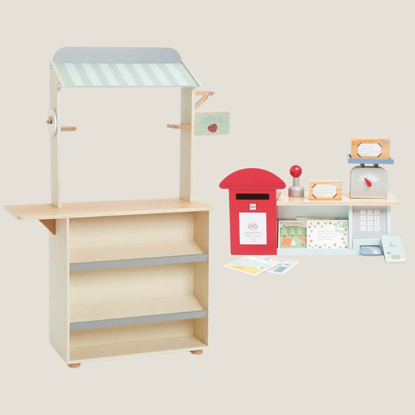 Wooden Play Shop & Post Office Bundle