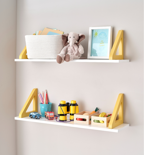 This Way That Way Shelf, Buttercup Yellow