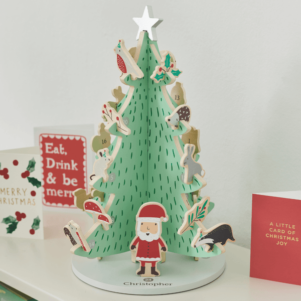 Personalised Woodland Christmas Advent Calendar