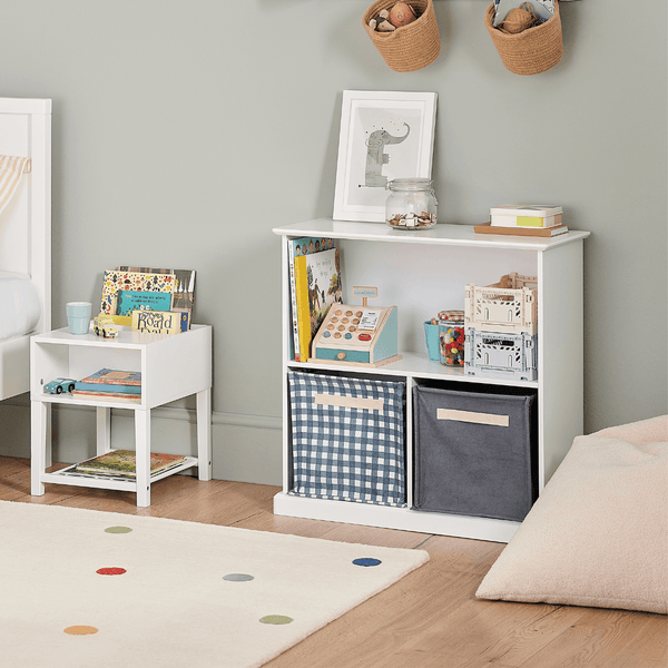 Canvas Storage Cube, Ocean Blue