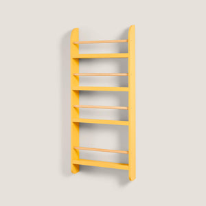 Greenaway Narrow Bookcase, Buttercup Yellow & Natural