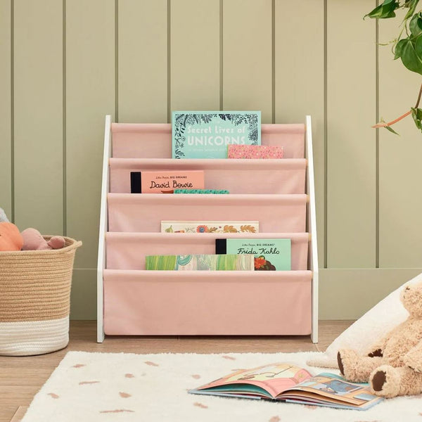 Sling Bookcase, Chalk Pink