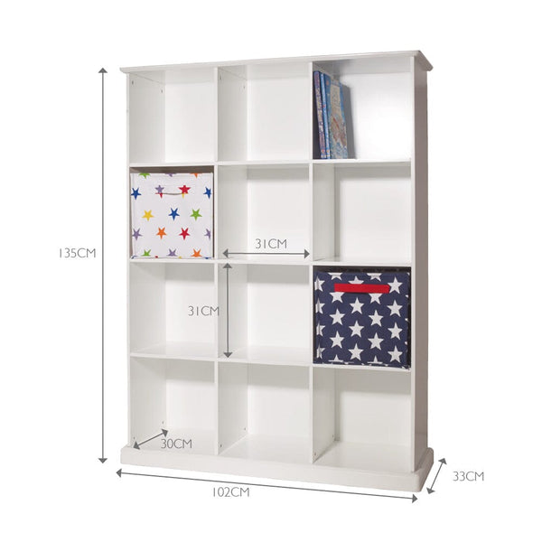 Abbeville Twelve Cube Storage & Shelving Unit in White	