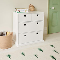 Star Bright Chest of Drawers, Bright White	