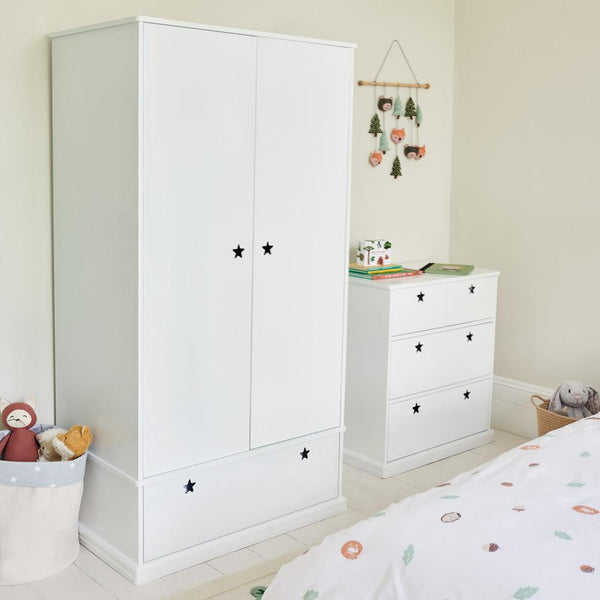 Star Bright Chest of Drawers, Bright White