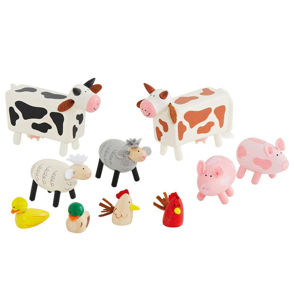 Wooden Farm Animals	