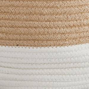 Rope Storage Basket, Ivory & Natural	