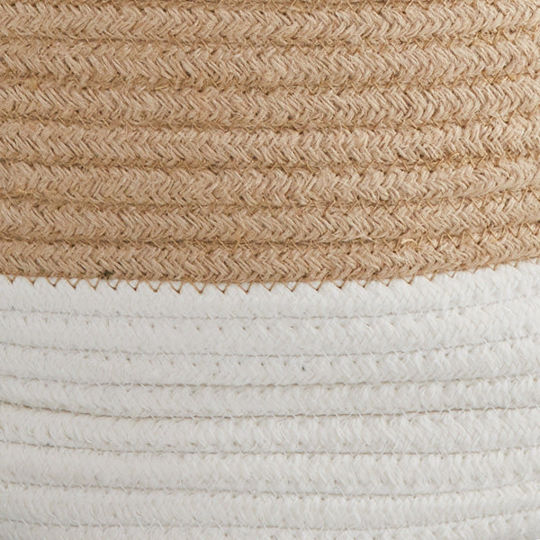 Rope Storage Basket, Ivory & Natural	