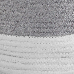 Rope Storage Basket, Ivory & Grey