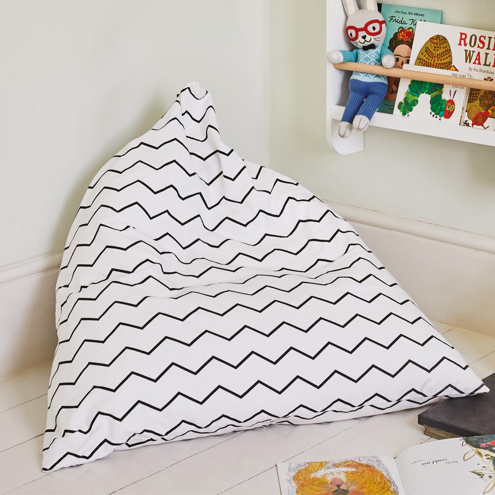 Washable Bean Bag, Zigzag	