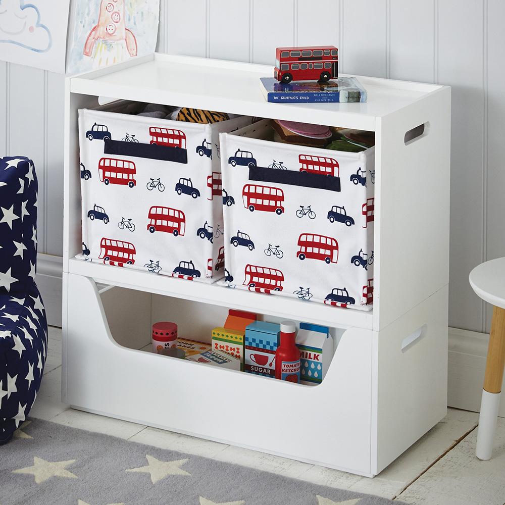 Rackham Storage Set 4 Stackable Toy Box & Bookshelf