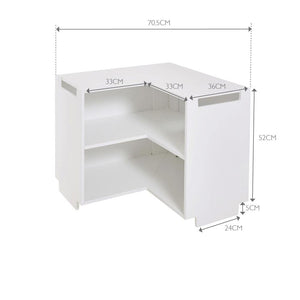 alba corner shelf measurements