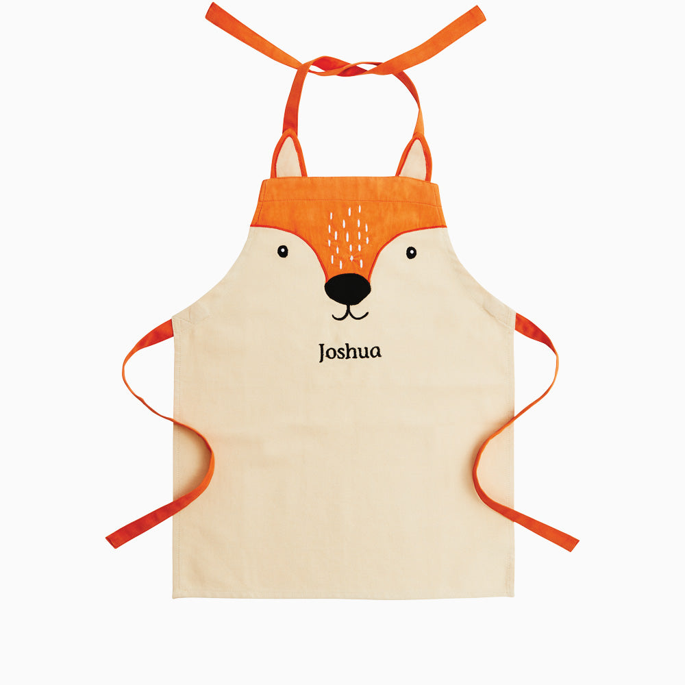 Personalised apron with embroidered name